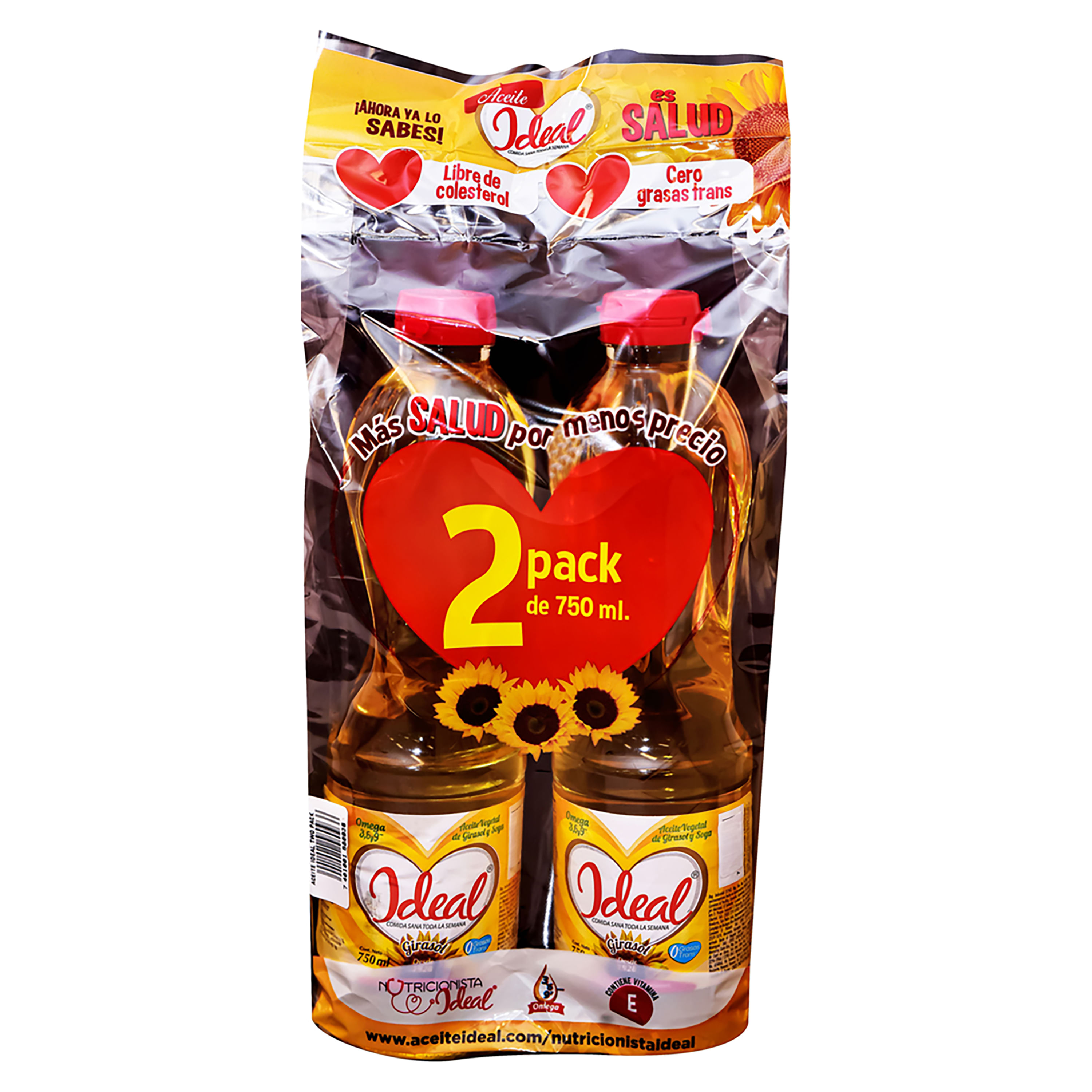 2 Pack Aceite Ideal Botella - 1500 ml