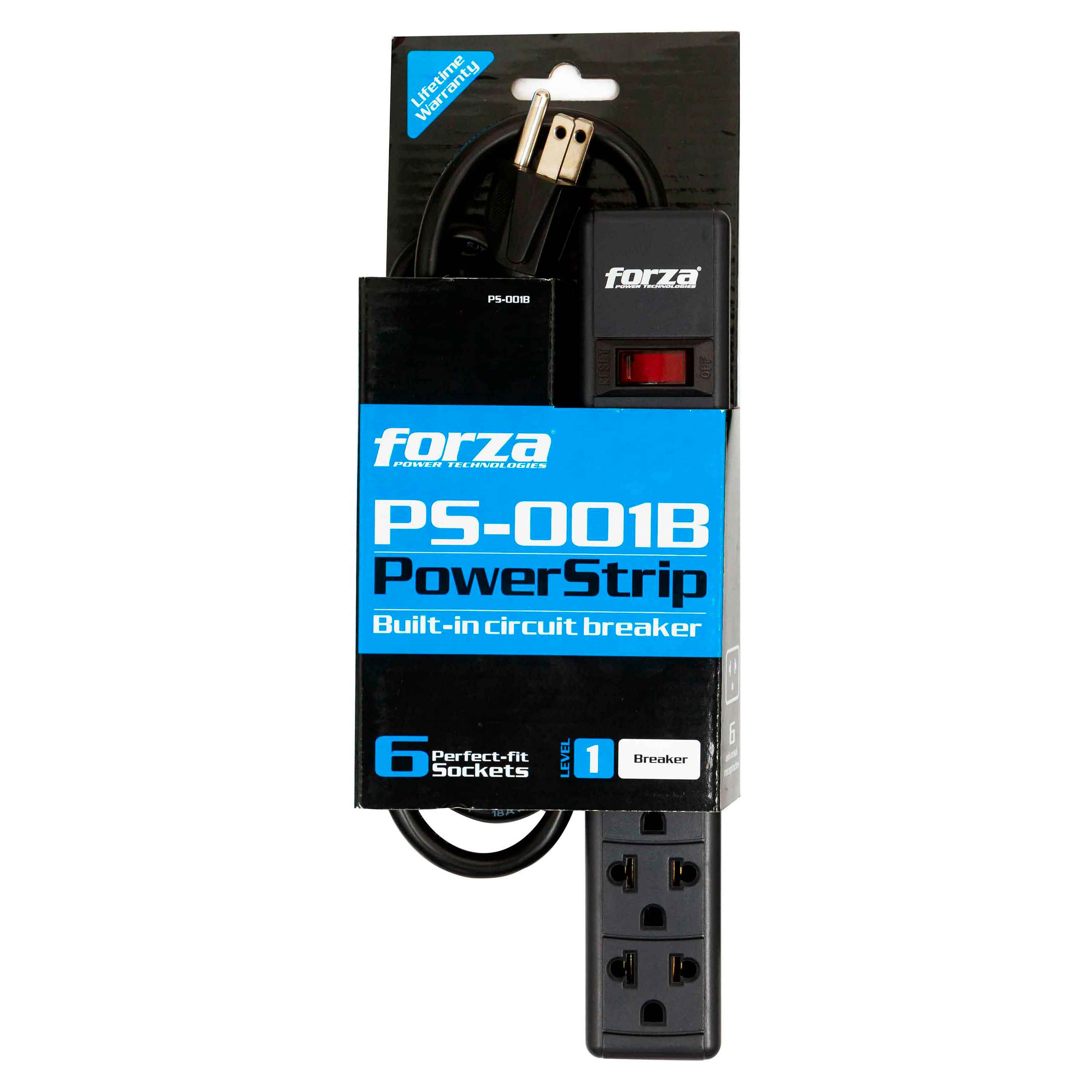 Regleta Forza Ps 001B 6 Salidas 110V