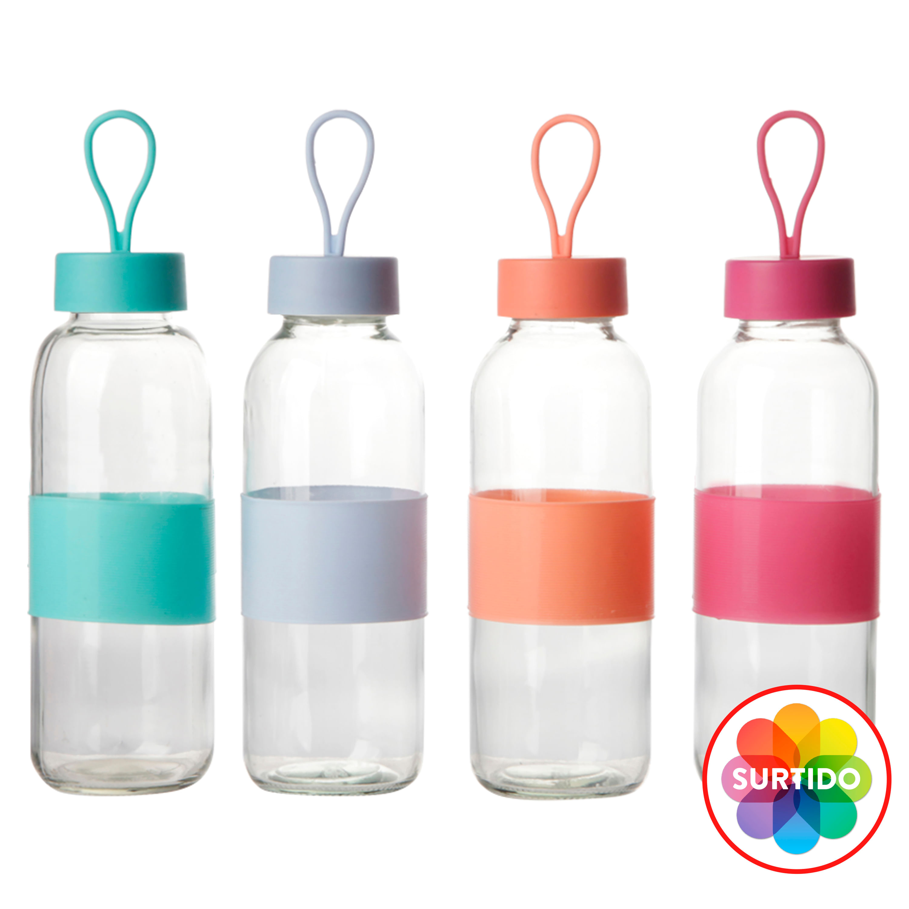 Botella Shandong de vidrio con espacio para escribir