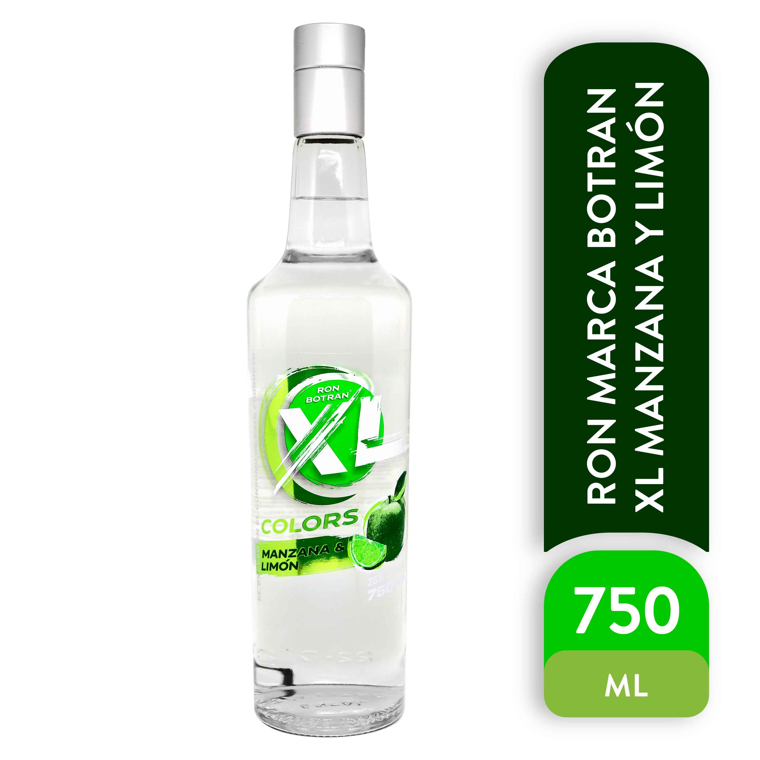 Ron Botran Xl sabor manzana y limón - 750 ml