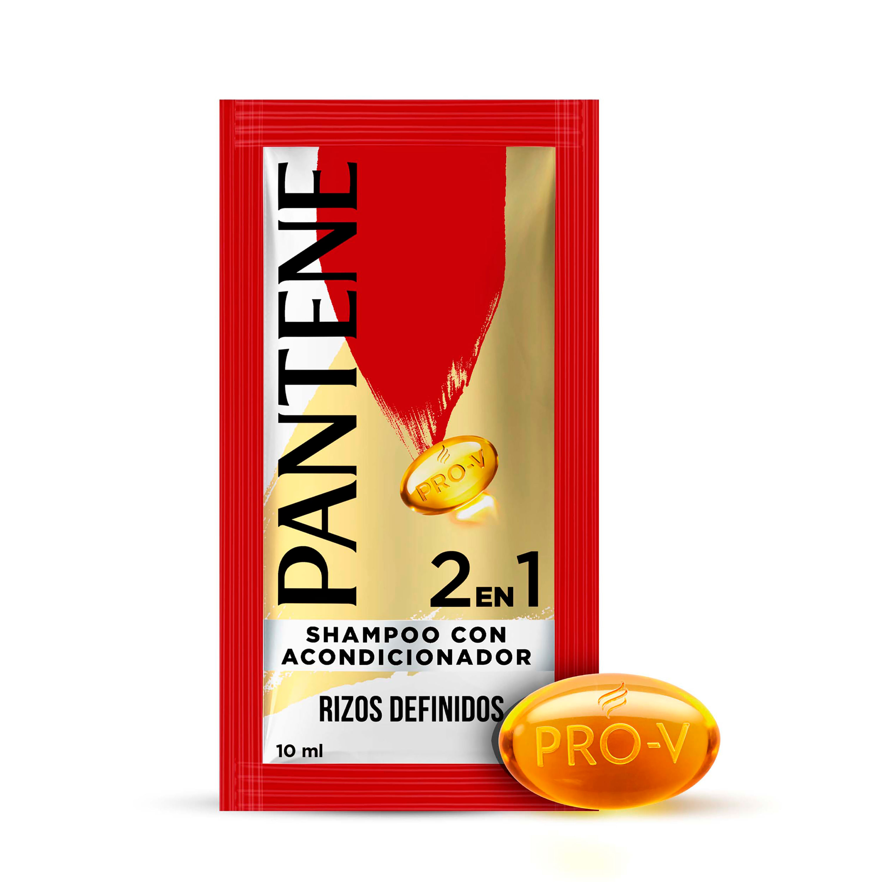 Shampoo Con Acondicionador 2En1 Pantene Pro-V Rizos Definidos - 10 ml