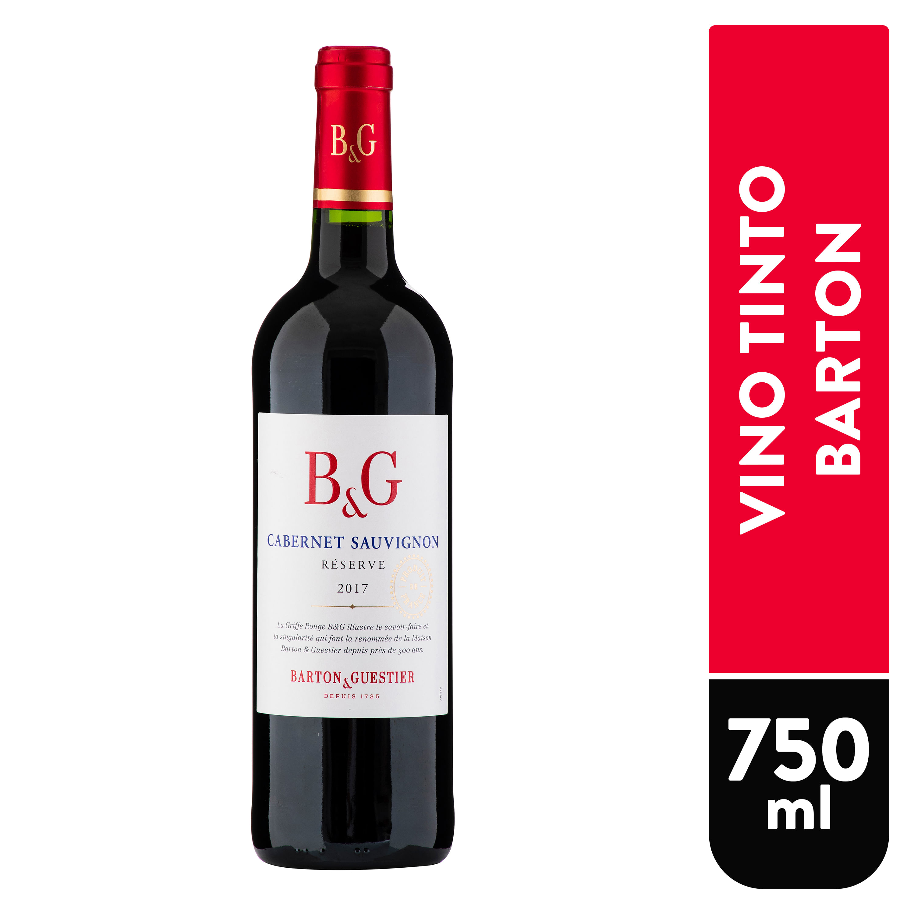 Vino Tinto Barton Y Guestier Cabernet Sauvignon - 750 ml
