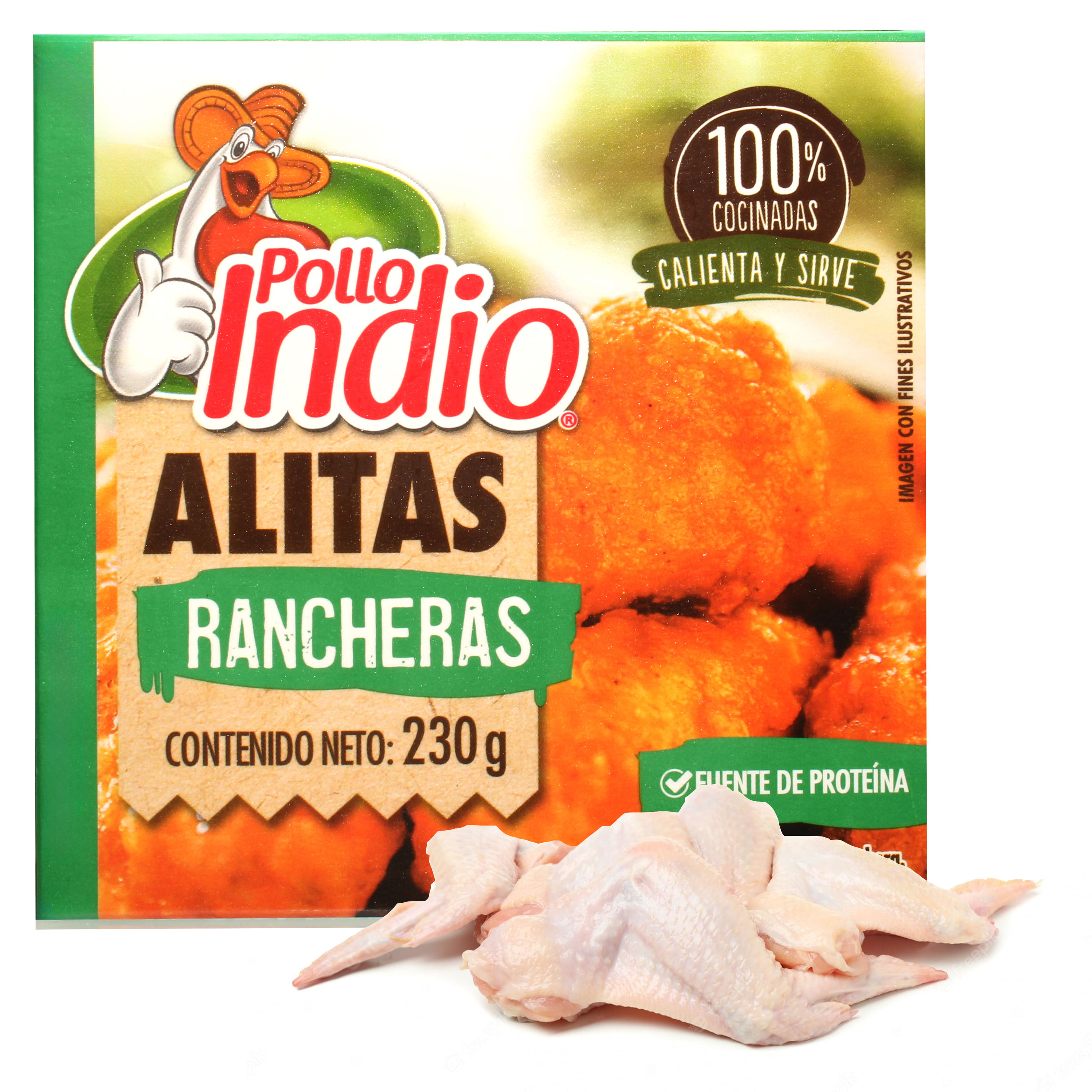 Alas Pollo Indio Rancheras 2- 30 g