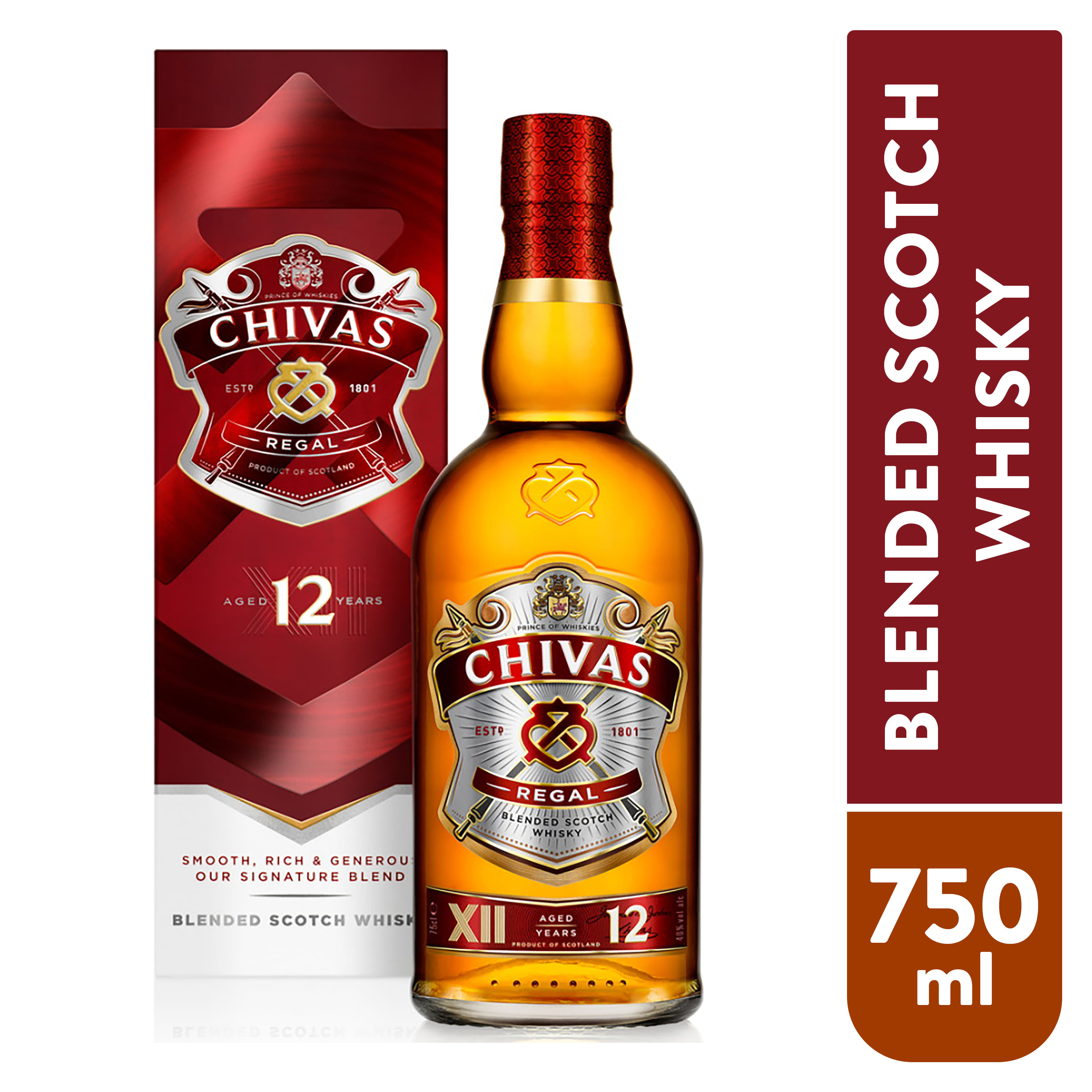 Whisky Chivas Regal 12 años - 750 ml