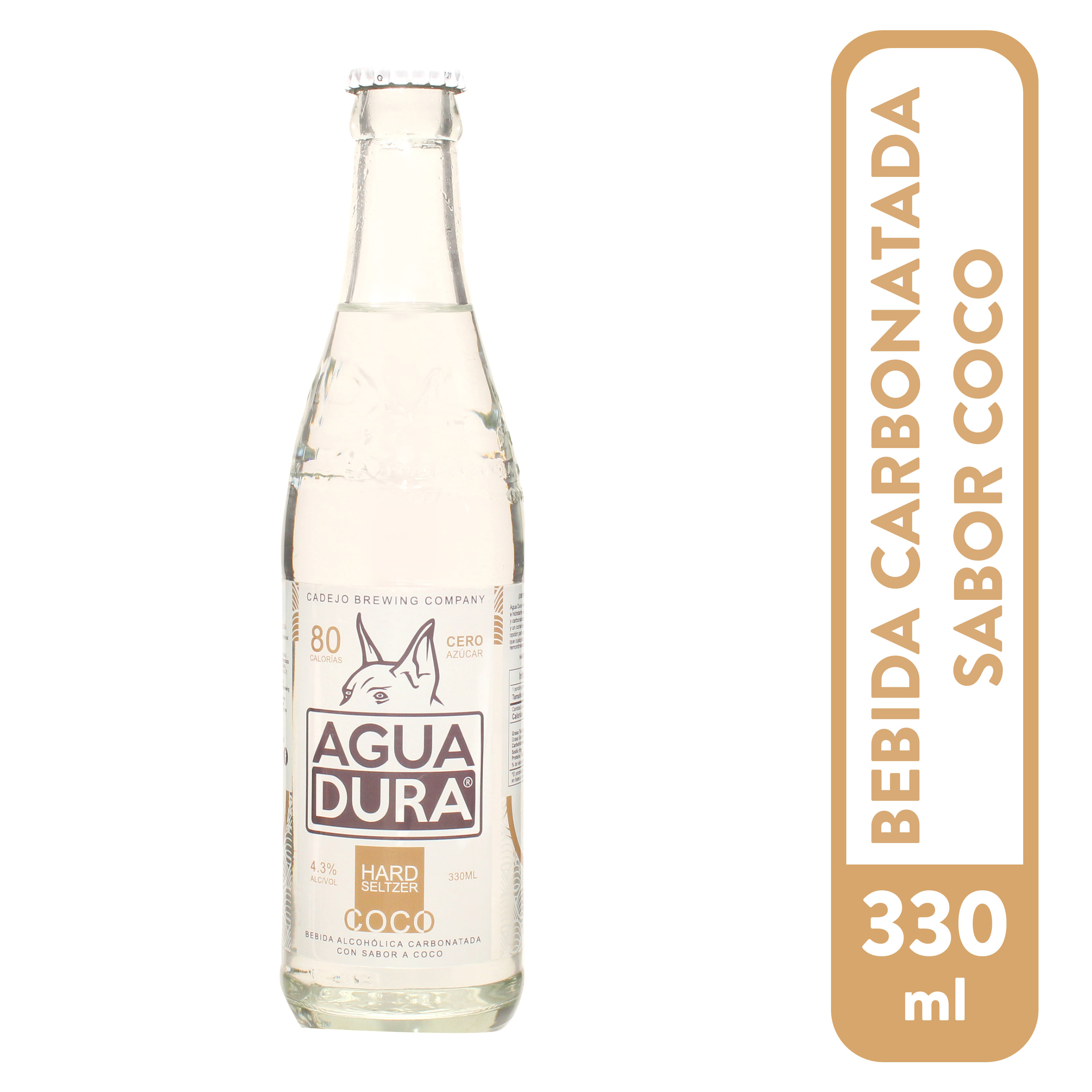 Agua Dura Cadejo Coco 330 ml