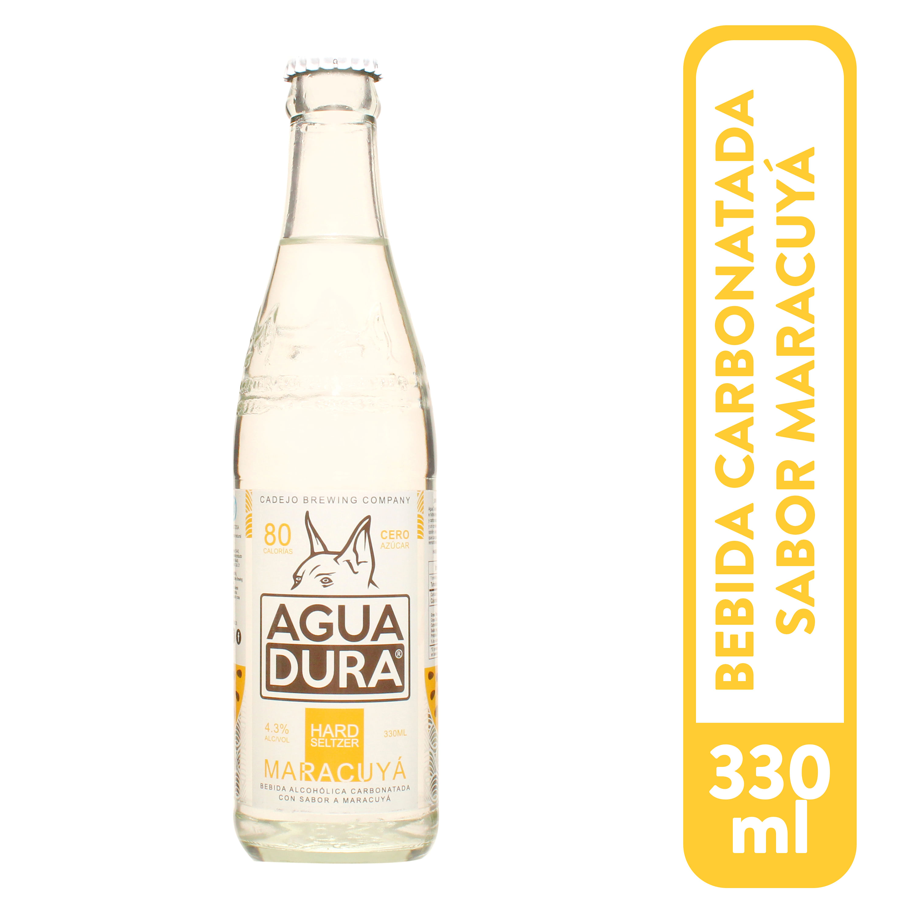 Agua Dura Cadejo Maracuya 330 ml