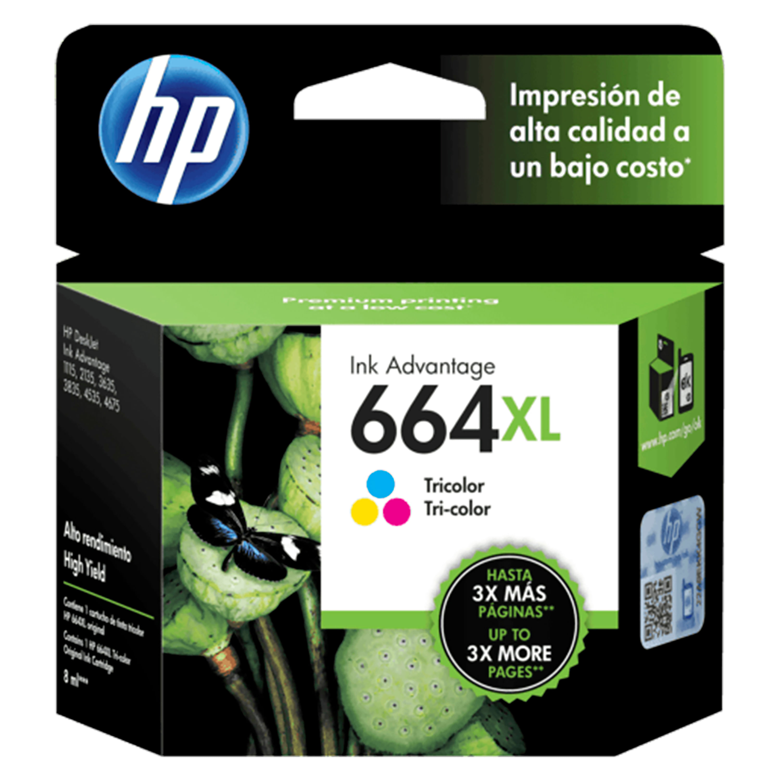 Cartucho Hp 664Xl Color