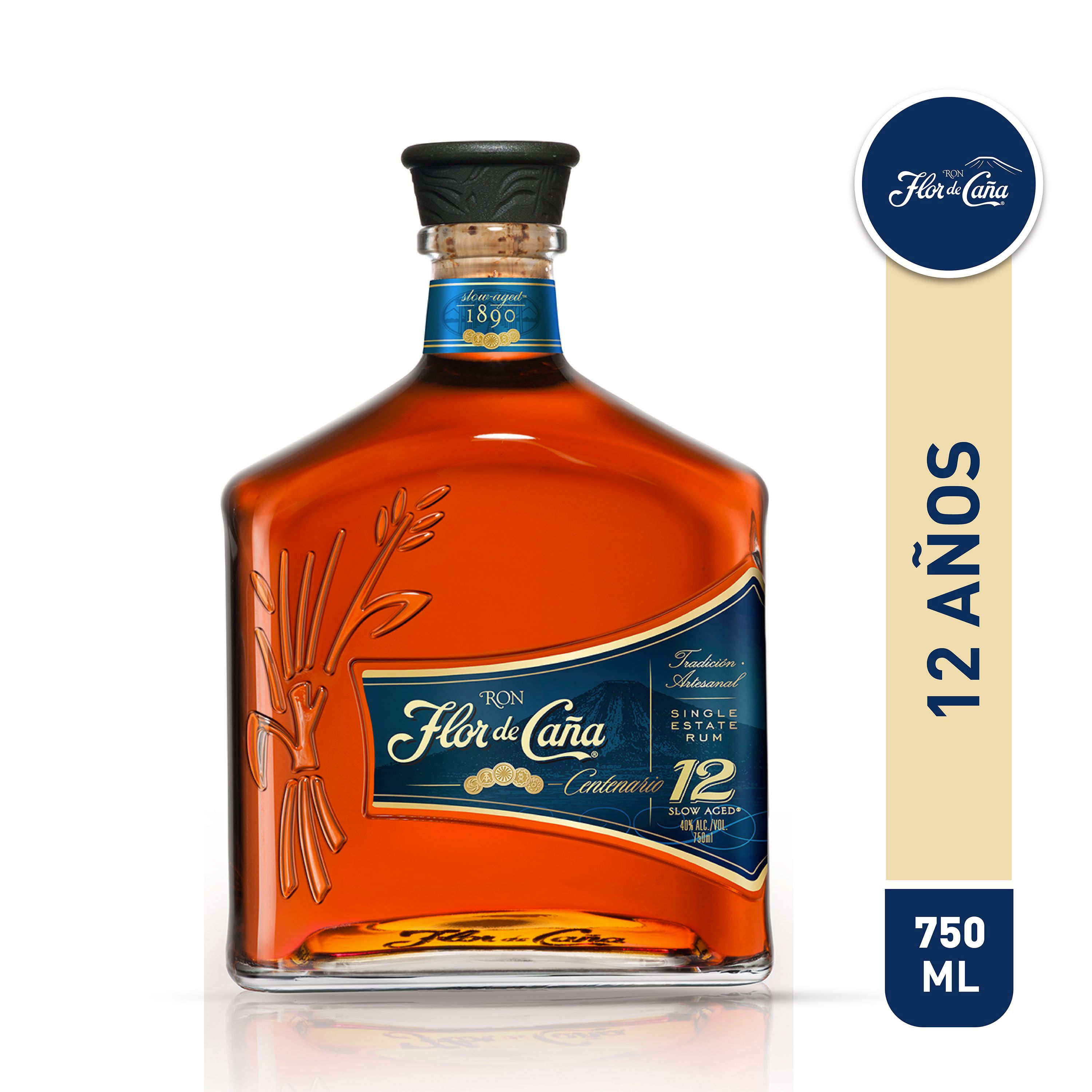 Ron Flor De Caña Centenario 12 Años - 750 ml