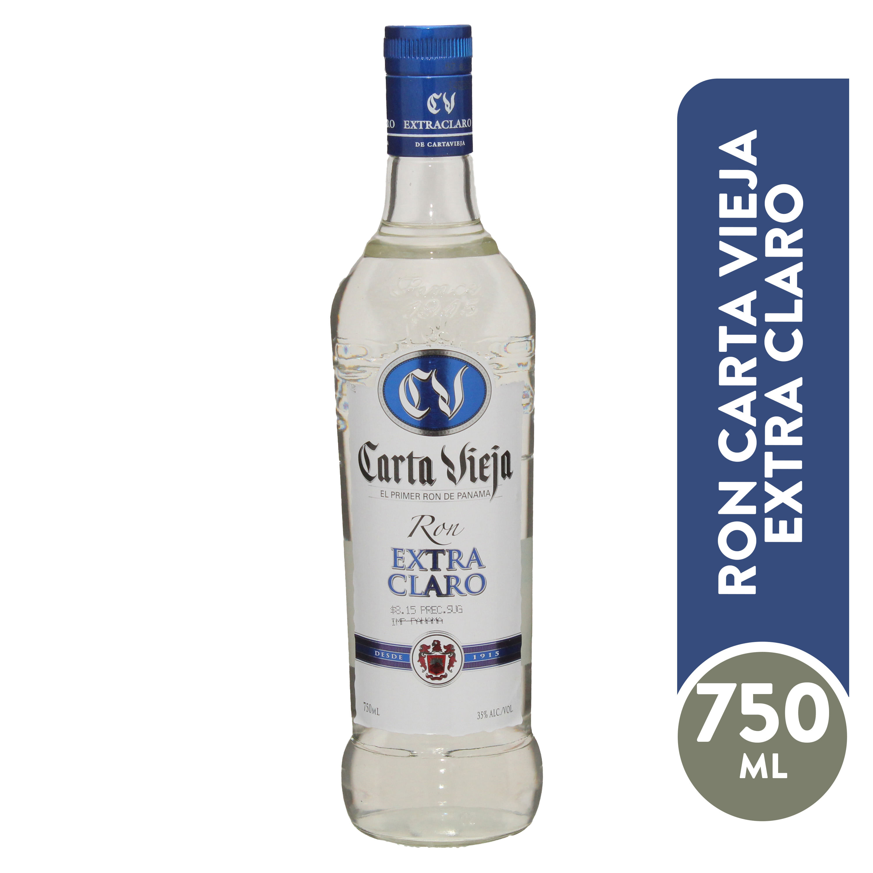 Ron Carta Vieja Extra Claro 750 ml