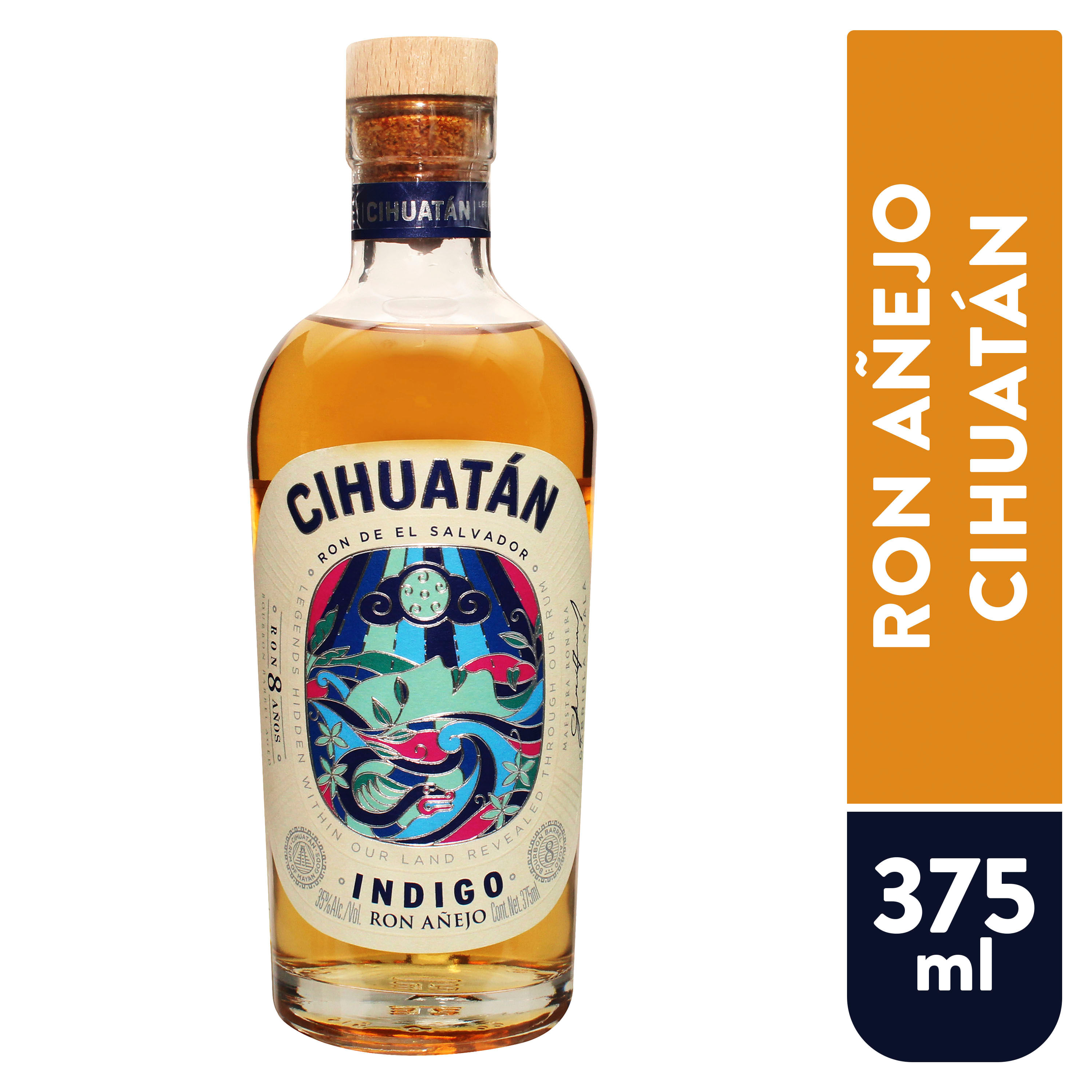 Ron Cihuatan Indigo 8 Años - 375 ml