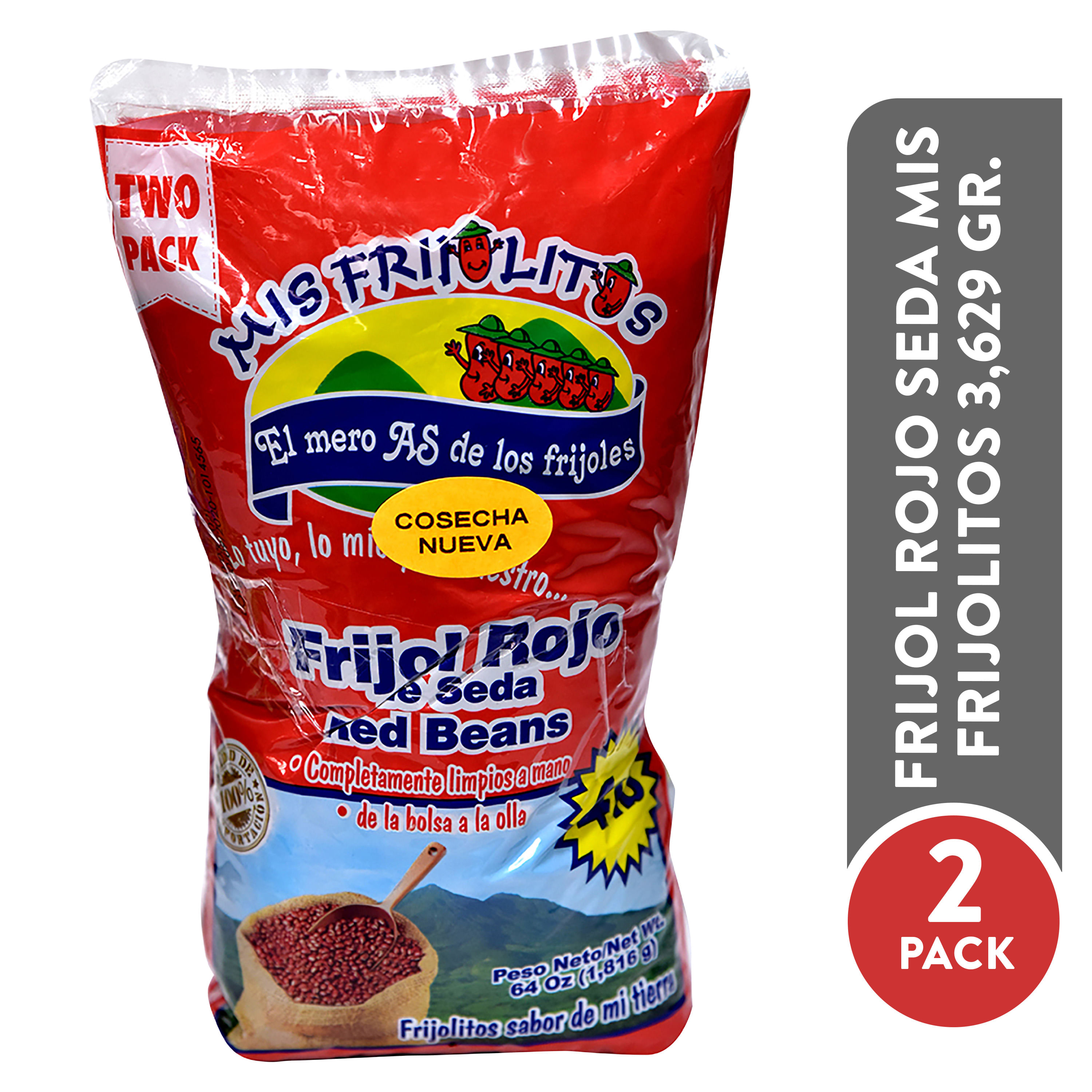 2 Pack Frijol Mis Frijolitos Rojo Seda - 3629 g