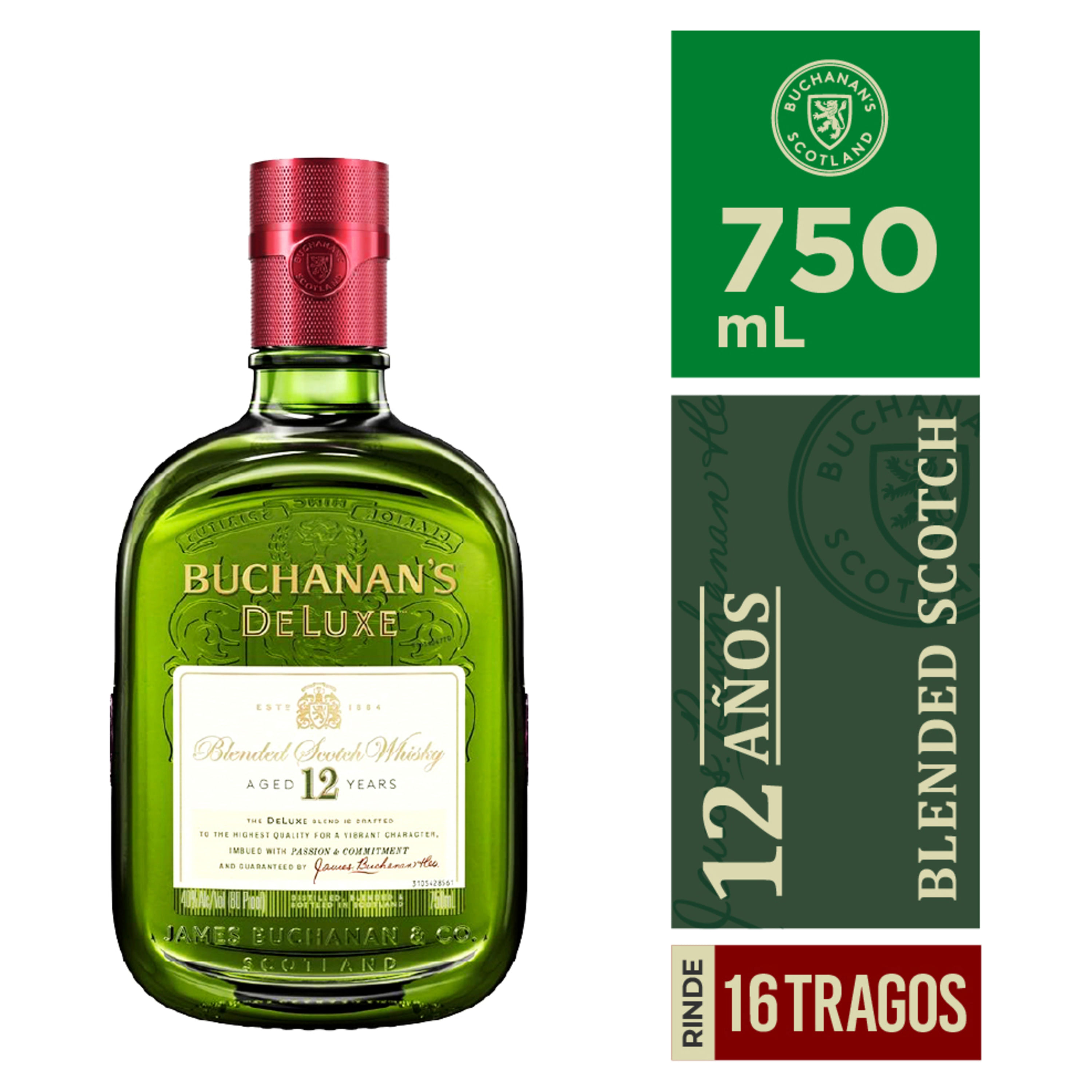 Whisky Buchanan's Deluxe 12 Años - 750 ml