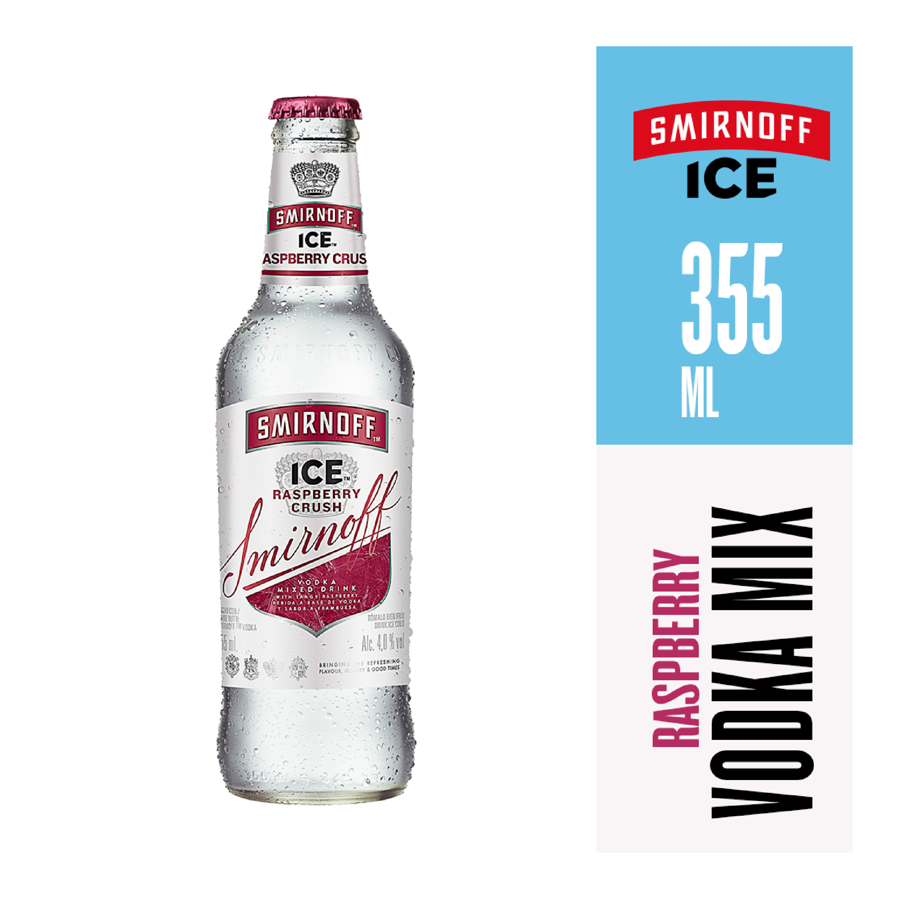 RTD Vodka Smirnoff Ice Raspberry 355 ml