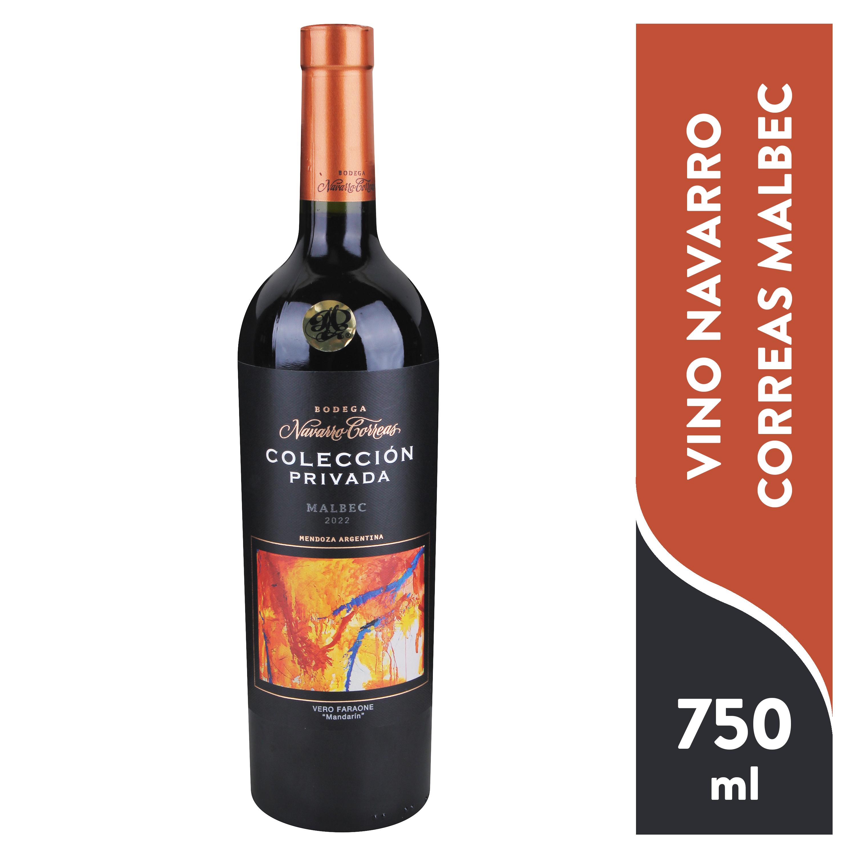 Vino Tinto Navarro Correas Malbec - 750 ml