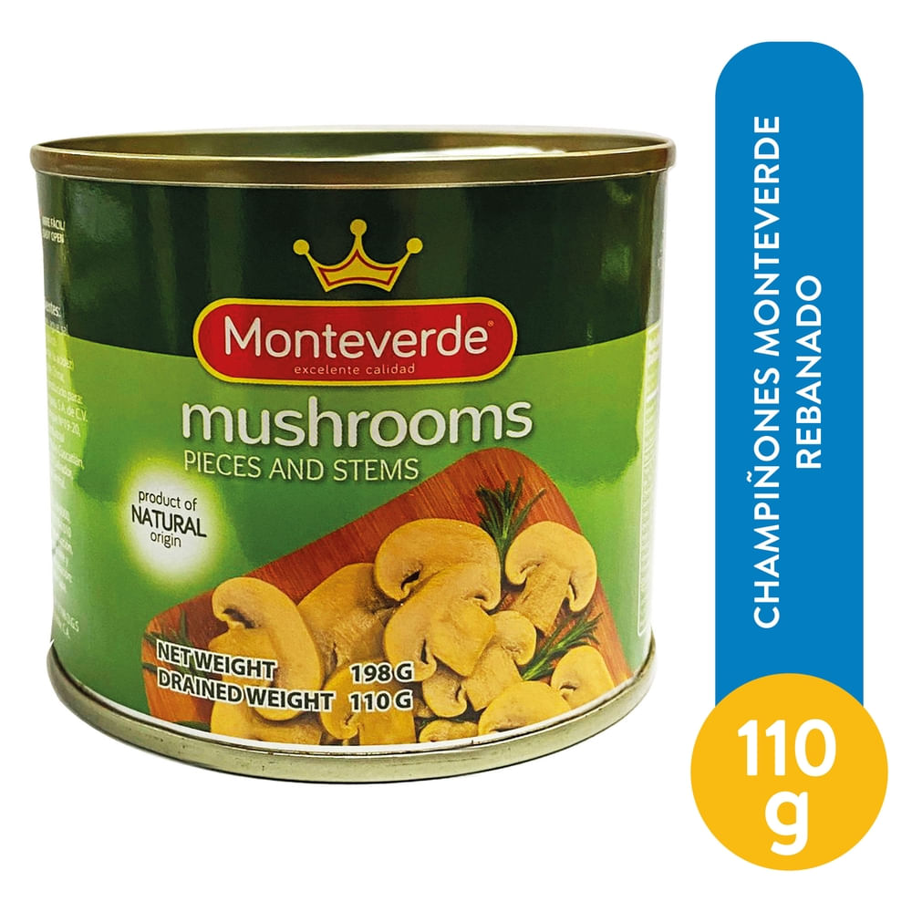 Champiñones Monteverde rebanados - 184 g