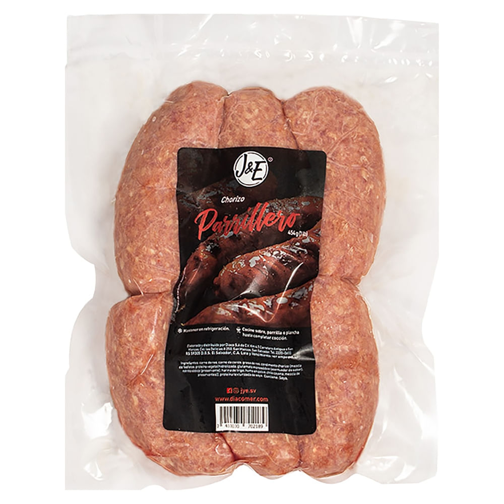 Bandeja Chorizo Jye Parrillero - 454 g