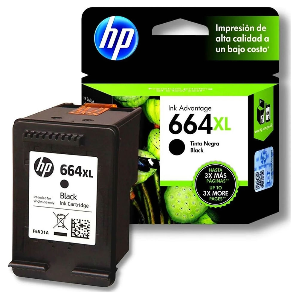 Cartucho Hp 664Xl Negro