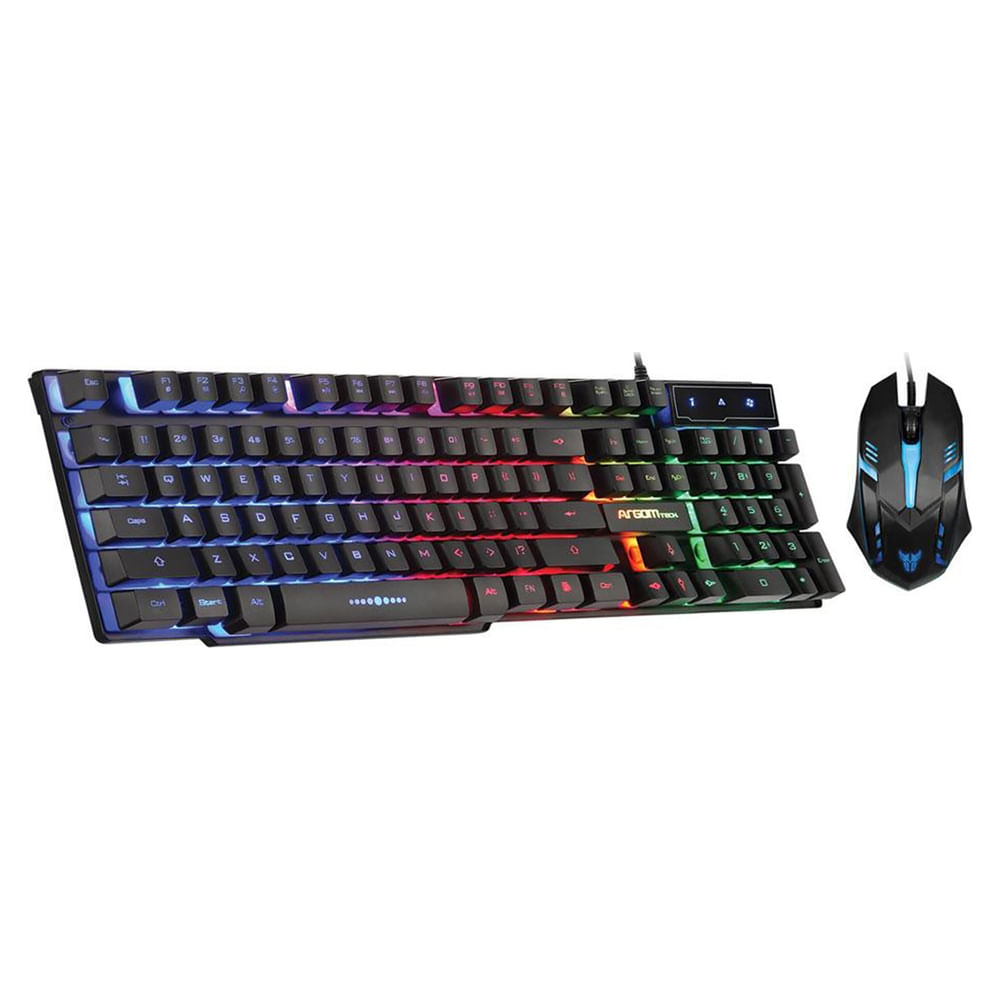 Kit Teclado Y Mouse Gaming Argom Usb
