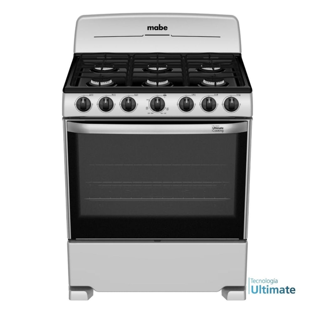 Cocina de gas Mabe plata mercury 76 cm
