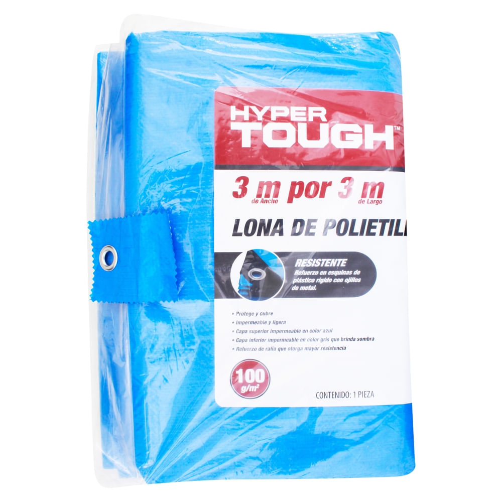 Lona Hyper Tough De Polietileno Color Azul 3x3