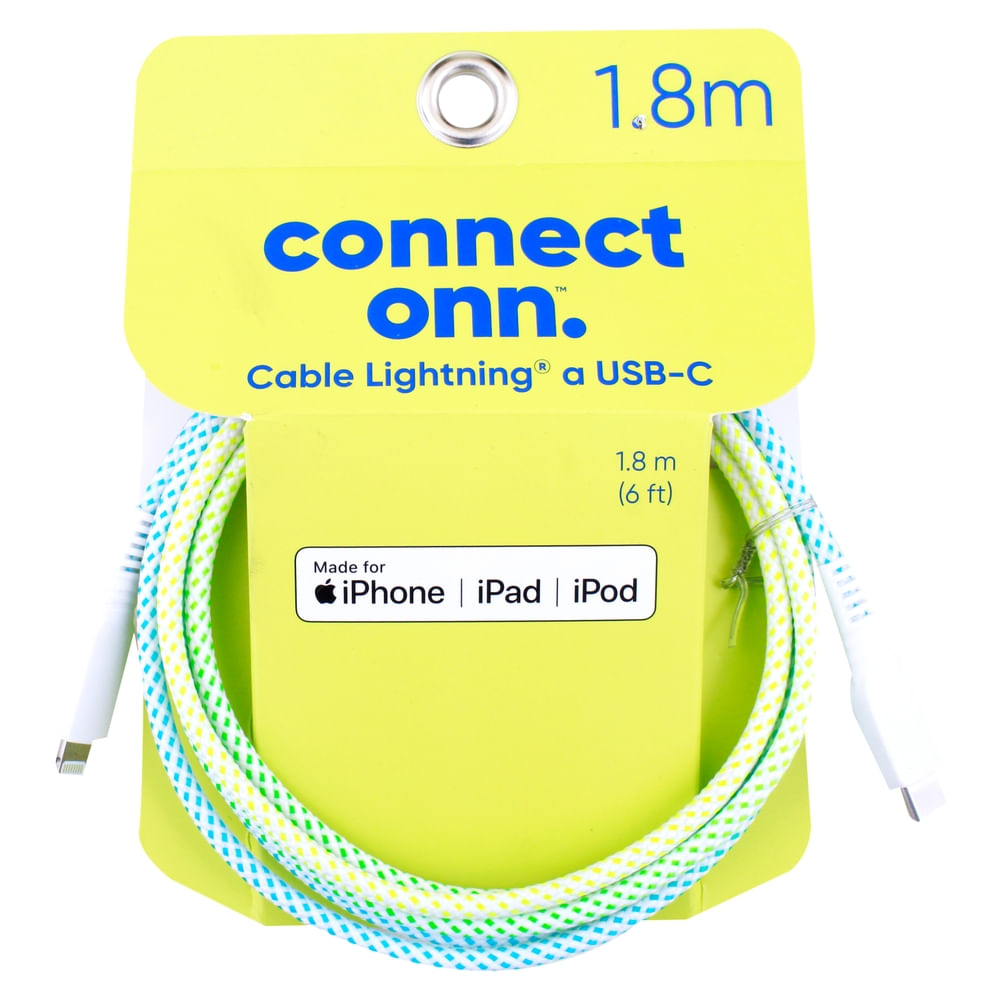 Onn Cable 6 Usb C To Ltg Blends Bgr