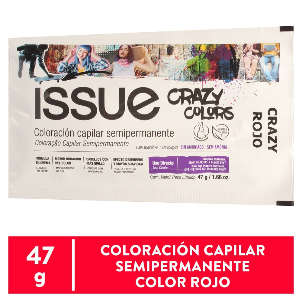 Issue Tintu Grazy Colors Sach Rojo 47 g