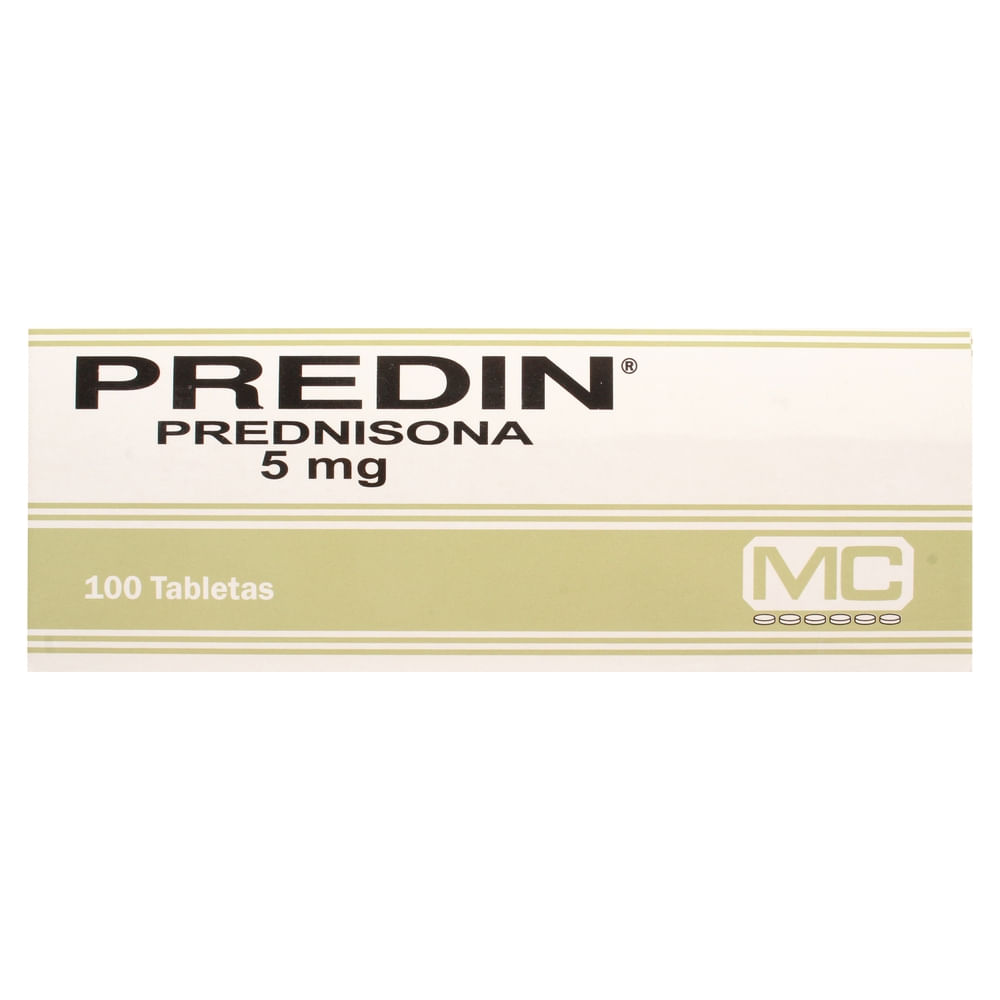 Predin Lab MC 5mg caja 100 tabletas - Precio indicado por tableta