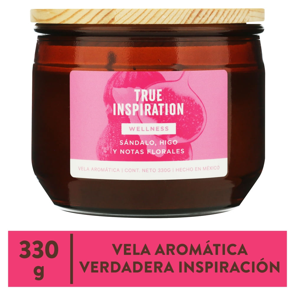 Vela aromática Wellness true inspiration sándalo higo y notas florales - 330 g
