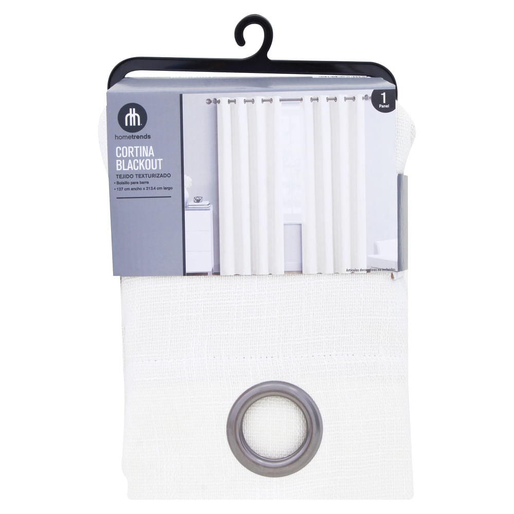 Cortina Home Trends blackout con textura ivory