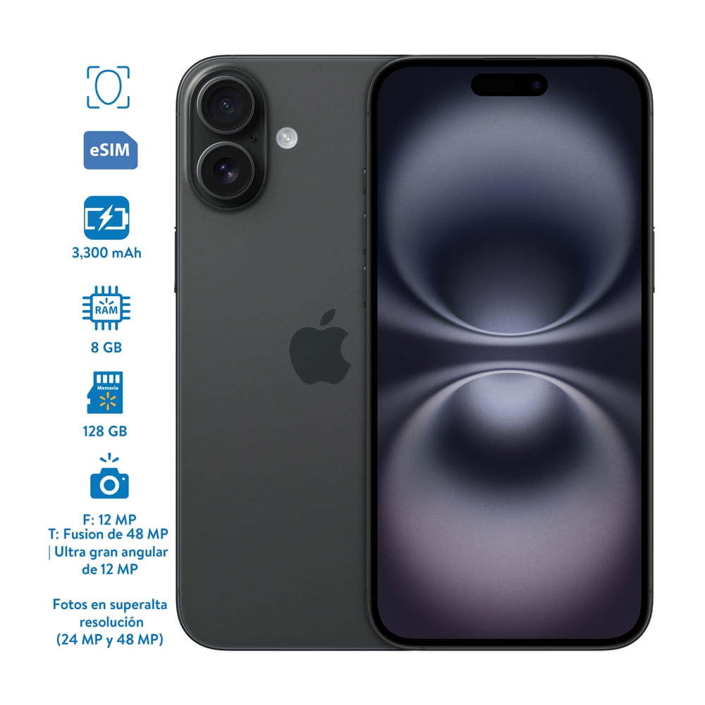 Celular Apple Iphone 16 128GB Almacenamiento