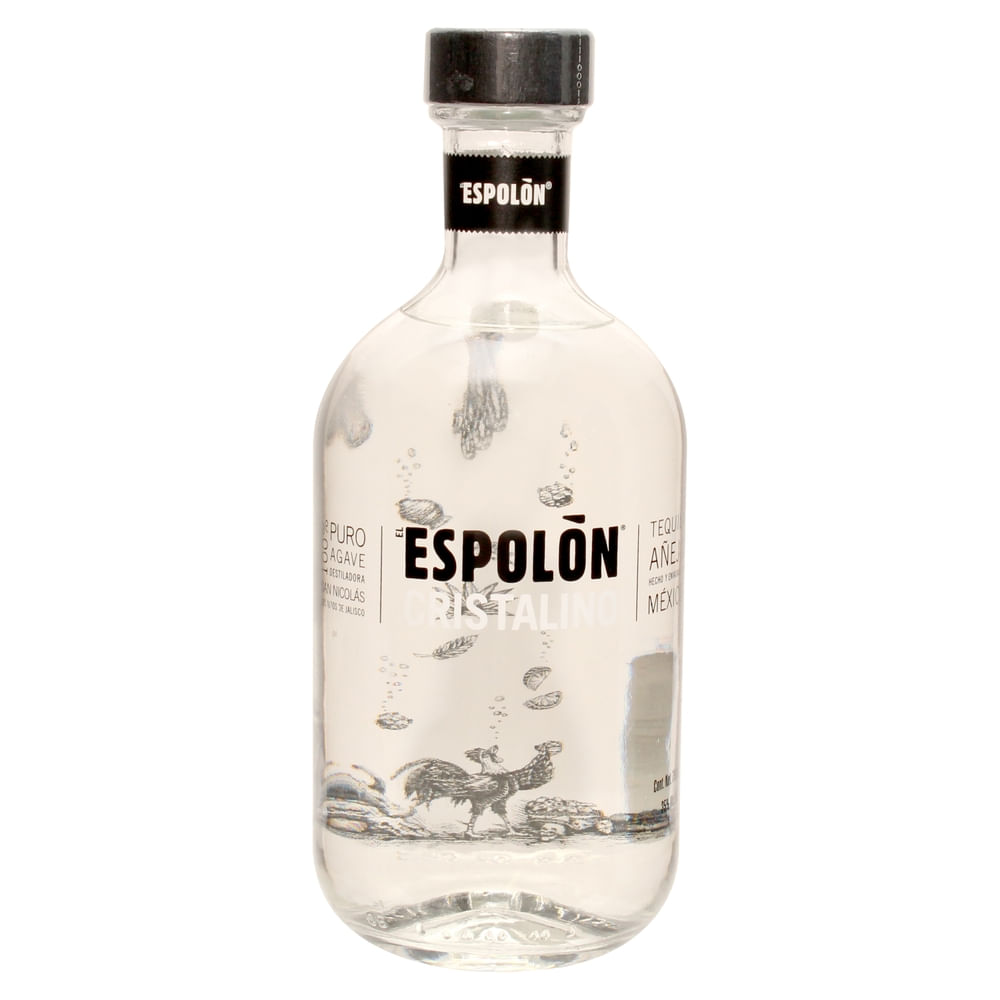 Tequila Espolon cristalino de agave 35% alcohol - 750 ml