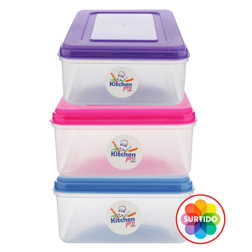 Recipiente Rect Kitchen Pro De 1300 ml