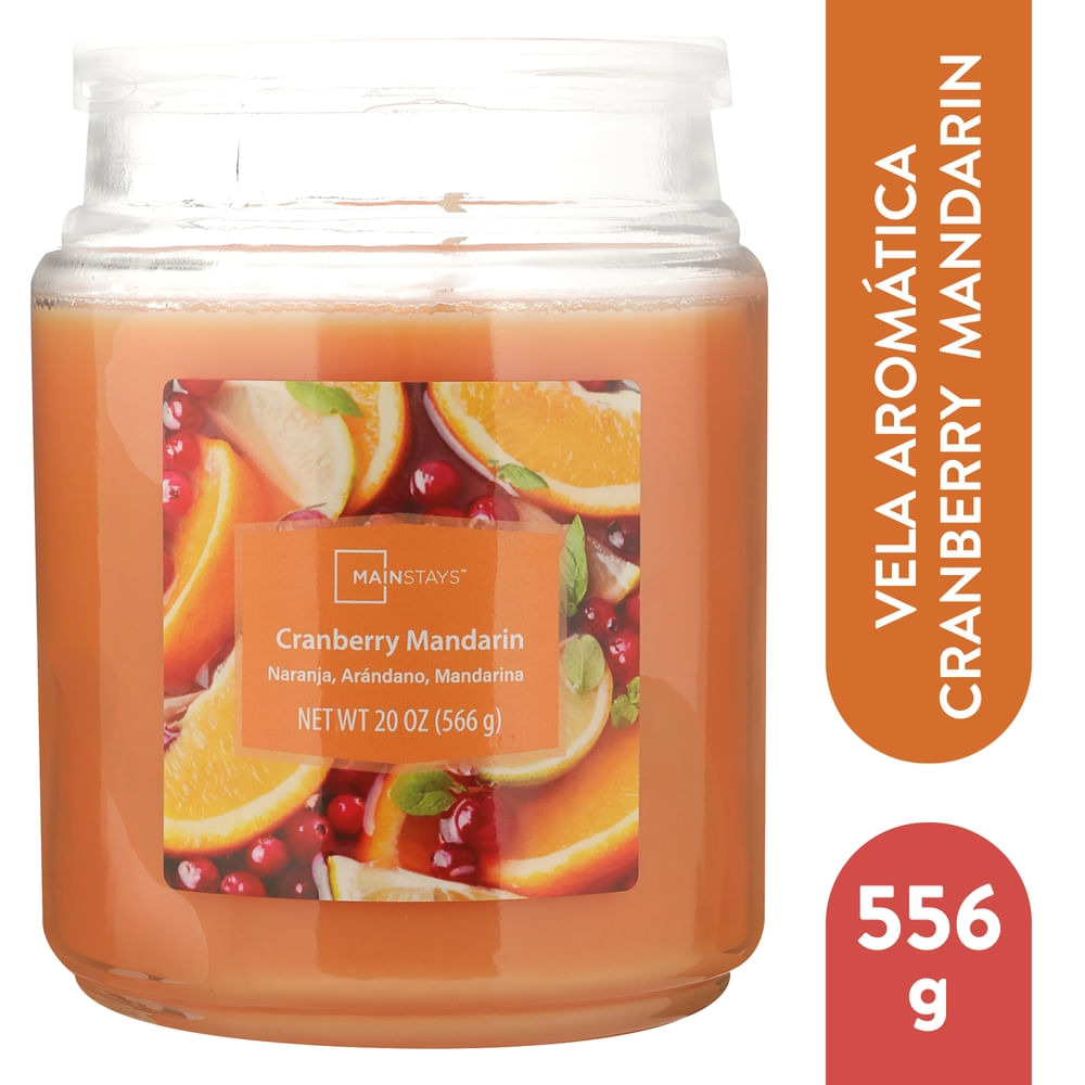 Vela Mainstays aroma naranja arándanos y mandarina - 566 g