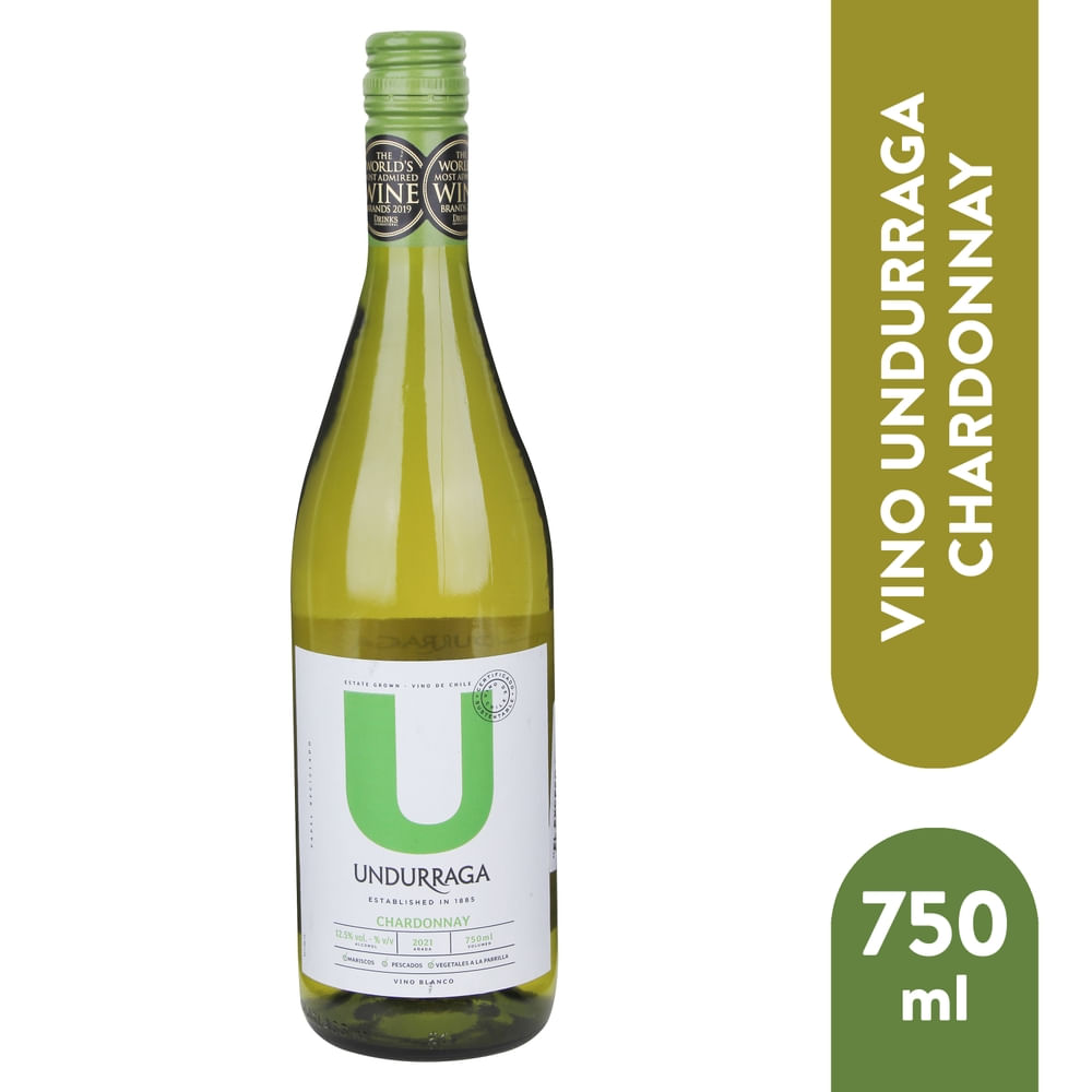Vino Undurraga Blanco Chardonay - 750 ml