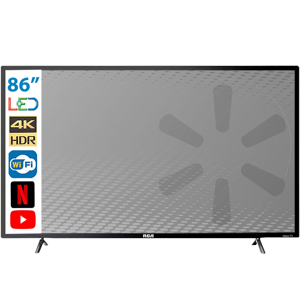 Pantalla RCA LED Smart 4K con HDR - 86 pulgadas (1 in = 2.54 cm)