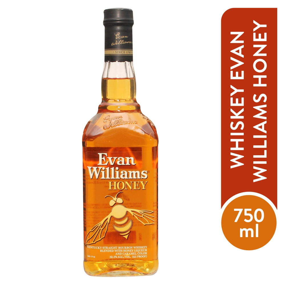 Whisky Evan Williams honey caramelo botella - 750 ml