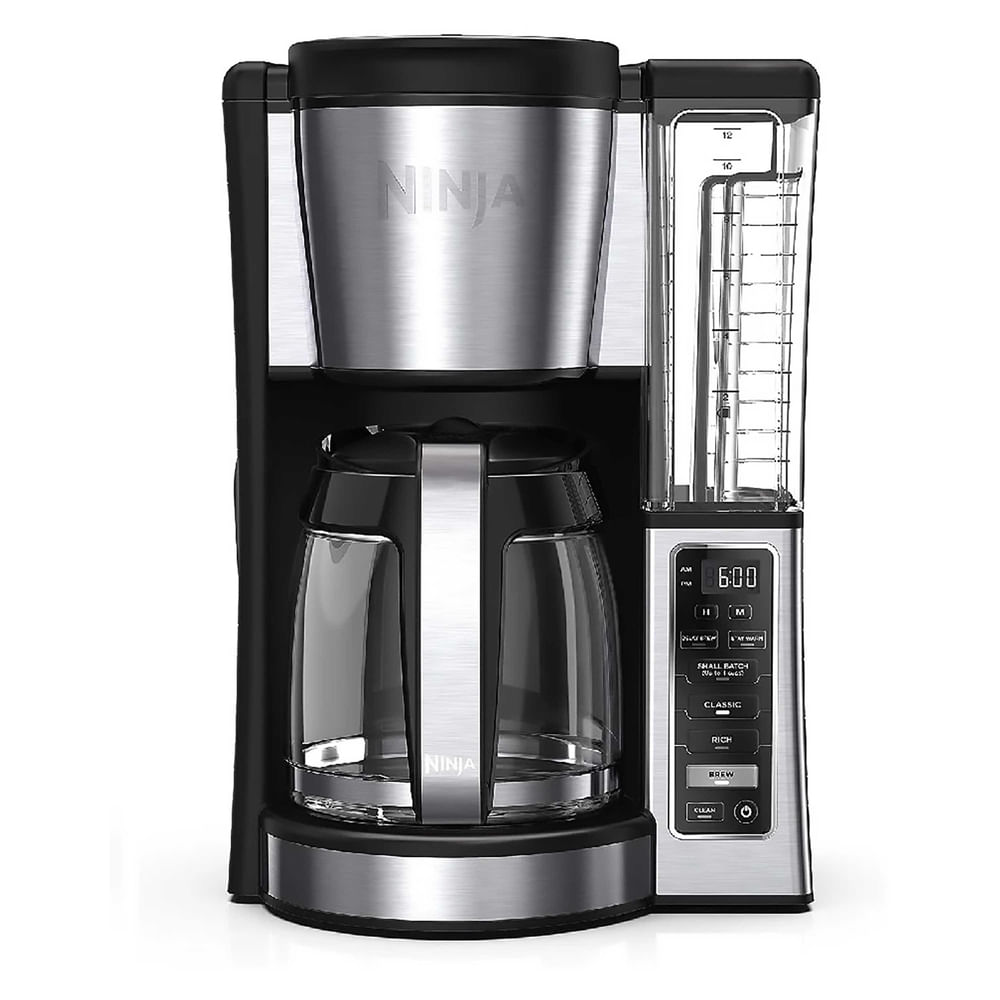 Cafetera Ninja de vidrio programable capacidad 12 tazas