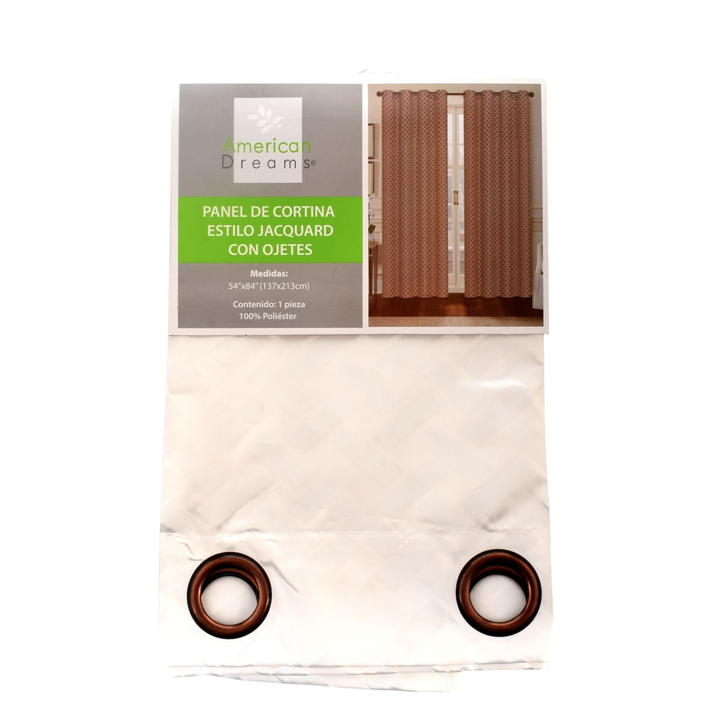 Cortina de Sala Con Ojetes Estampada