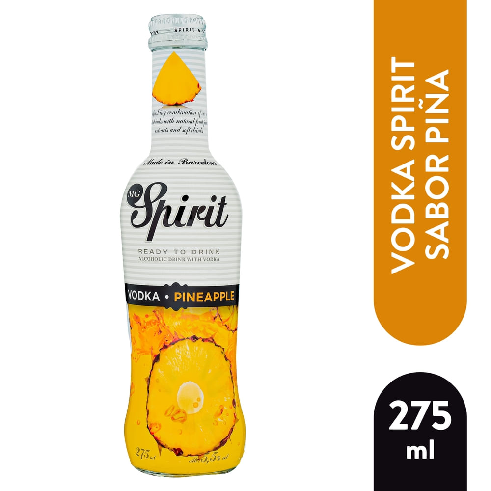Bebida Spirit alcohólica a base de vodka con piña - 275 ml