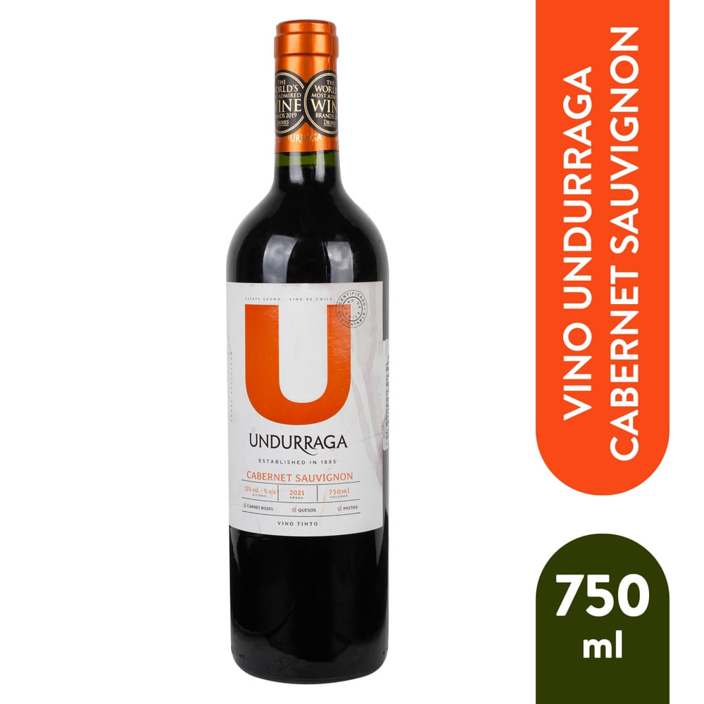 Vino Tinto Undurraga Cabernet - 750 ml