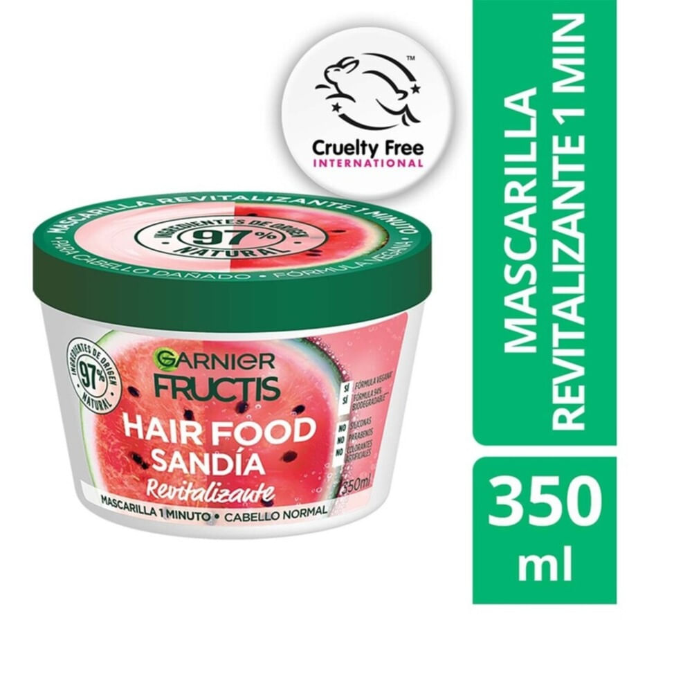 Mascarilla Revitalizante Garnier Hair Food Sandia -350 ml