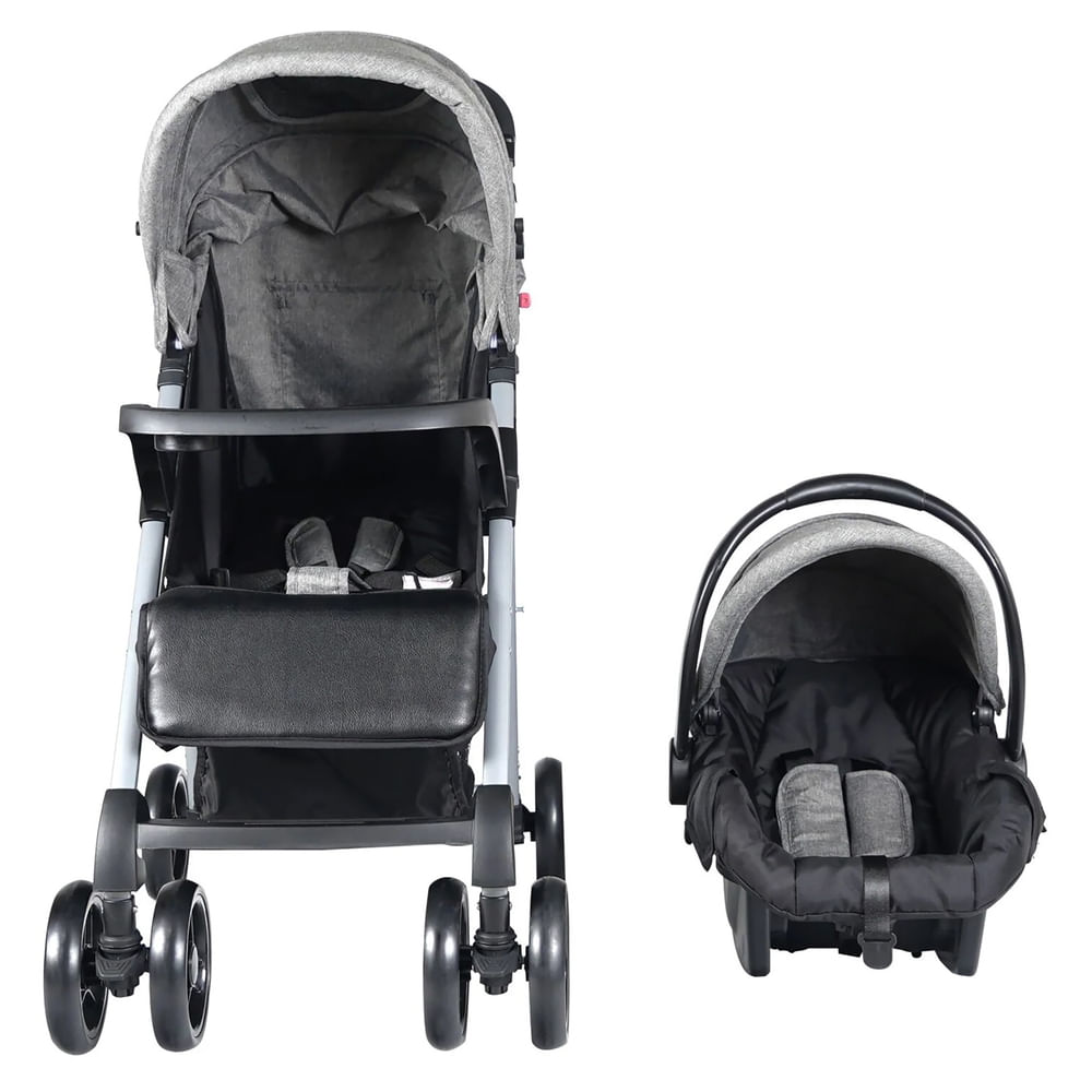 Coche Portofino Lx Gris Con Negro