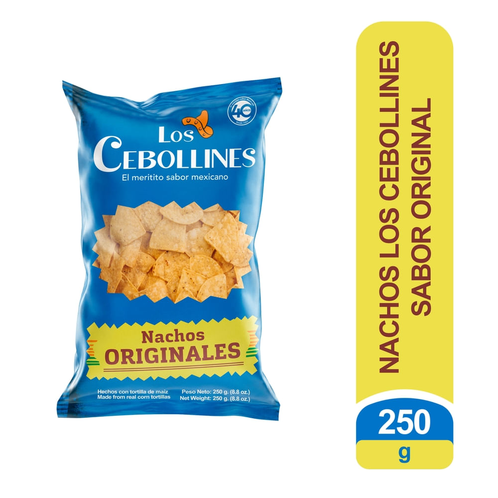 Nachos Los Cebollines sabor original - 250 g