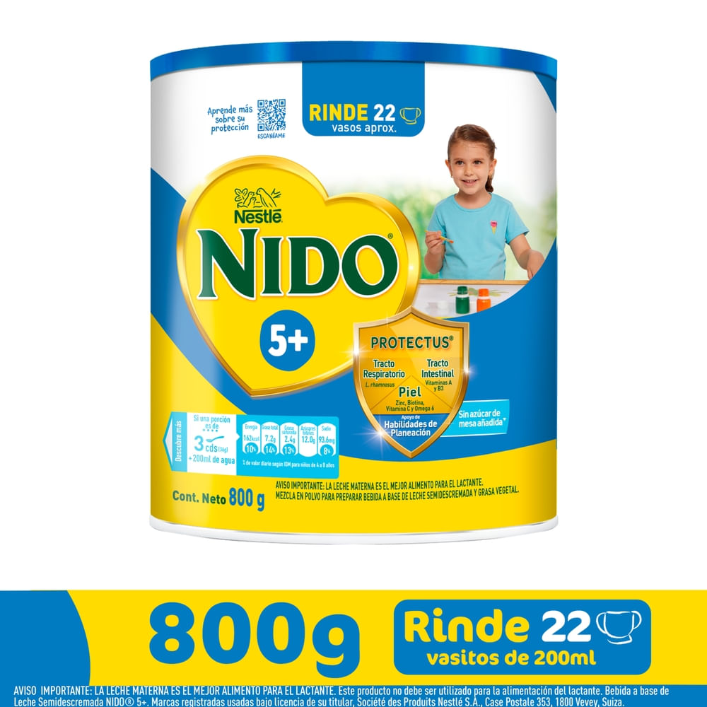 Alimento Complementario NIDO® 5+ Lata - 800 g