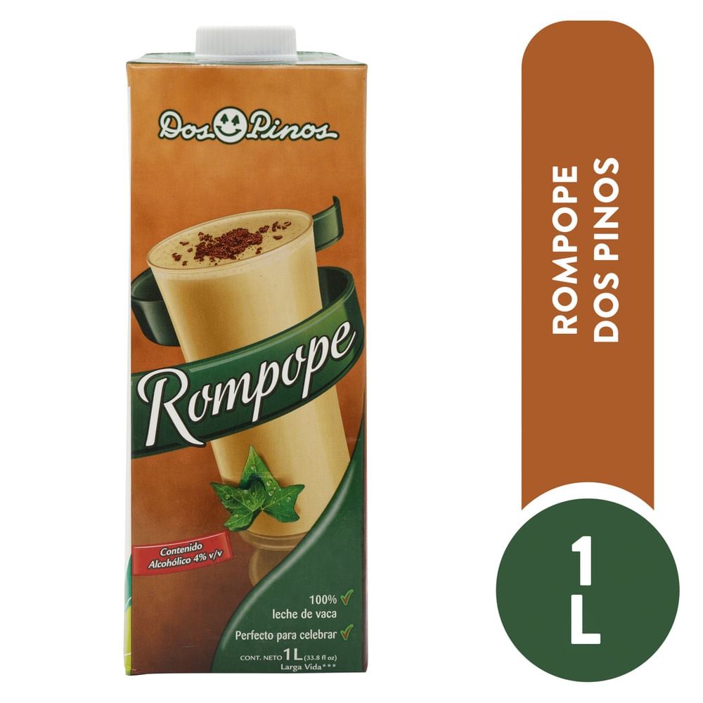 Rompope Dos Pinos Con Alcohol - 1000 ml
