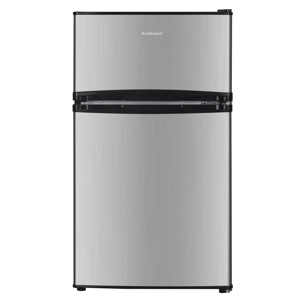 Frigobar Durabrand gris de acero inoxidable