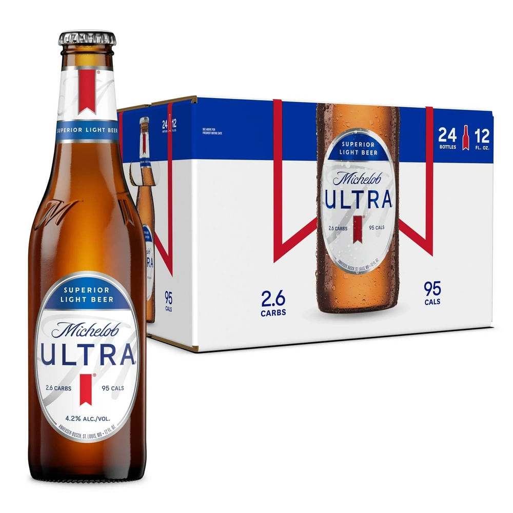 24p Michelob Ultra Vidrio 355 Ml