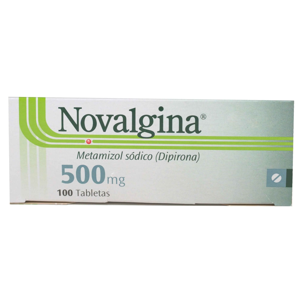 Nnovalgina 500mg caja 100 tabletas - Precio indicado por tableta
