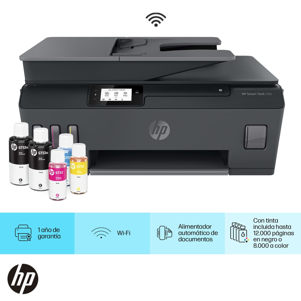 Impresora Multifuncional HP Smart Tank 530 4SB24A
