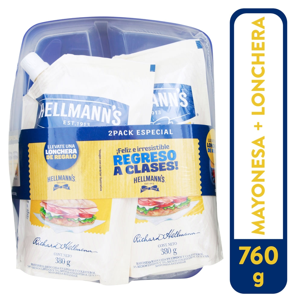 2pack May Hellmanns 760gr Mas Lonch